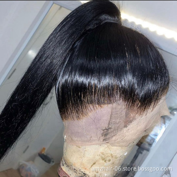 Cheap Hd Full 360 Lace Frontal Human Hair Wig For Black Women Transparent Lace Front Wig Natural Brazilian Human Hair Wig Vendor